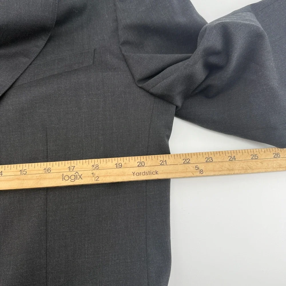 Bonobos Standard Fit Blazer Mens 44L Charcoal Gray Wool Stretch 15399-GY442